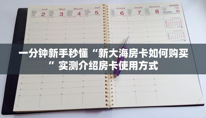 一分钟新手秒懂“新大海房卡如何购买”实测介绍房卡使用方式